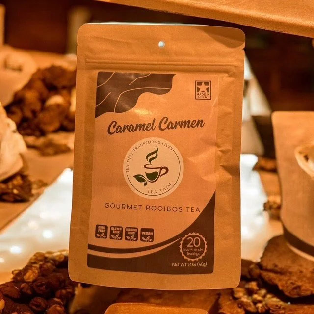 Caramel Carmen Rooibos tea with caramel and mocha flavors