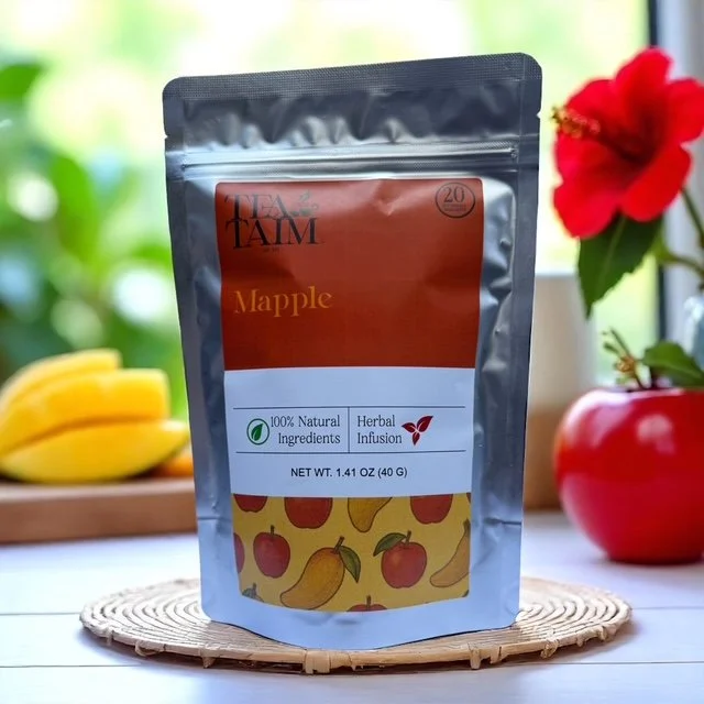 Sweet and fruity Mapple Fruit Herbal Tea made with natural ingredients