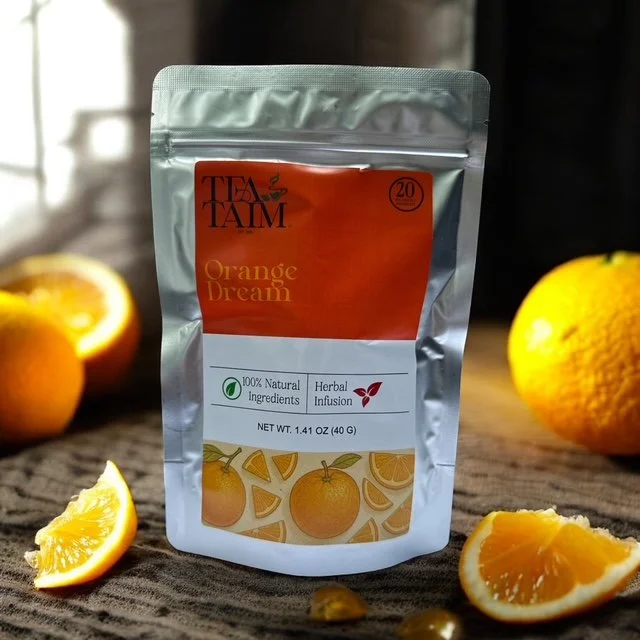 Refreshing Orange Dream Oolong Tea with sweet orange flavor